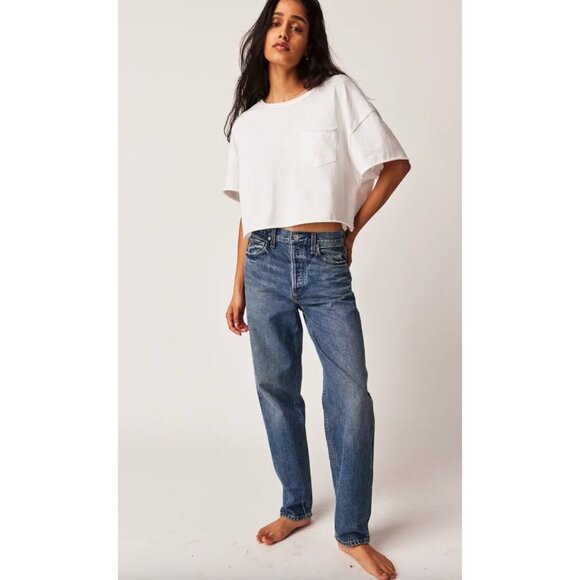 Free People Citizens of Humanity Devi Low-Slung Baggy Tapered Jeans 31 Corsage